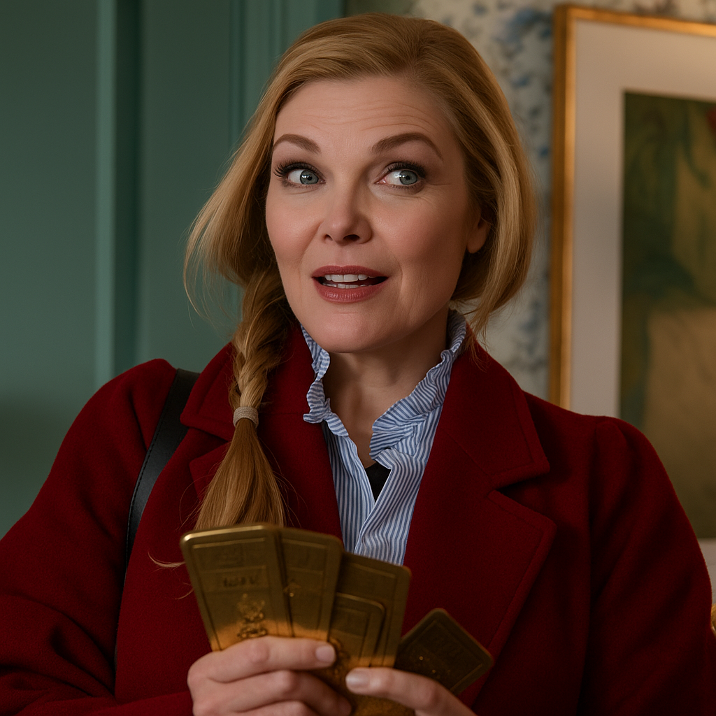 Michelle Pfeiffer Oh What Fun Red Coat - Image 1